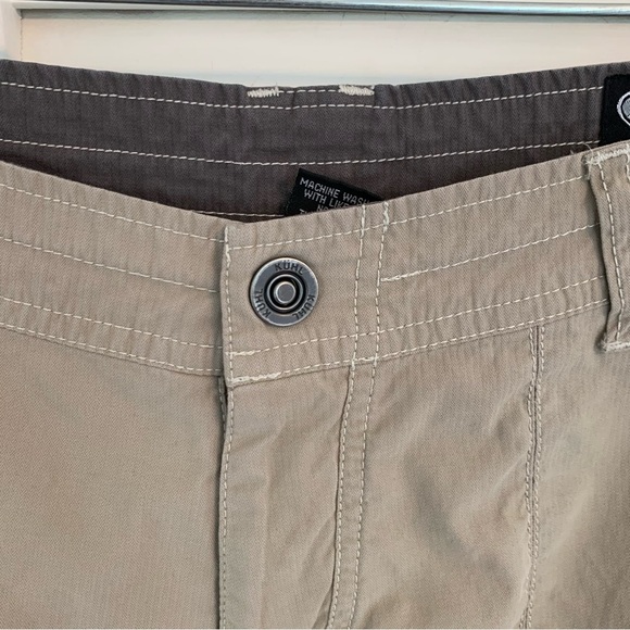 Kuhl Mountain Culture Women's 10 Khaki Capris Cropped Pants Embroidered Outdoor - Picture 5 of 16